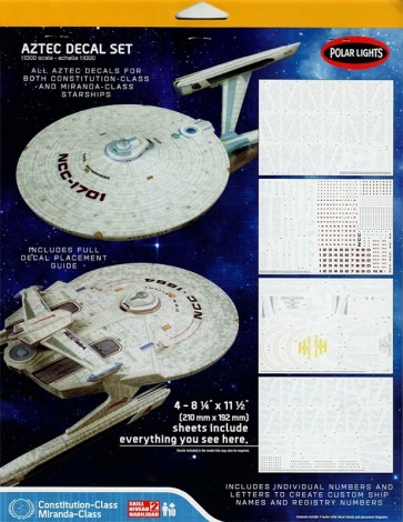 1/1000 Star Trek Wrath of Khan USS Enterprise & USS Reliant Aztec Decal Set