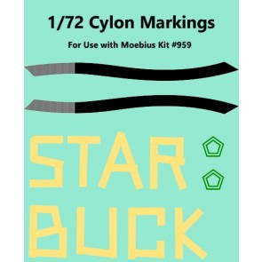 1/72 Cylon Raider Markings (for Moebius)