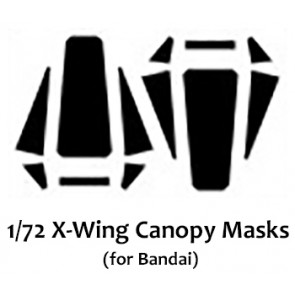 1/72 X-Wing Canopy Masks (for Bandai)