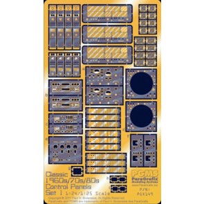 1/24 Classic 1960s, 70s, and 80s Control Panels, Set 1