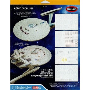 1/1000 Star Trek Wrath of Khan USS Enterprise & USS Reliant Aztec Decal Set
